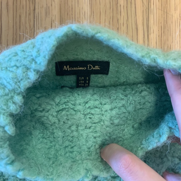 Massimo Dutti Green Knit Sweater - Picture 2 of 2